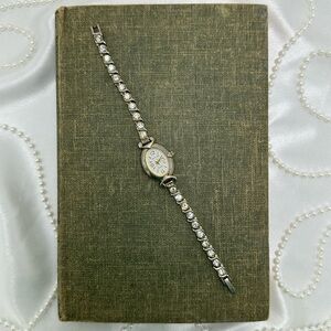 Silver Diamanté Gloria Vanderbilt Watch